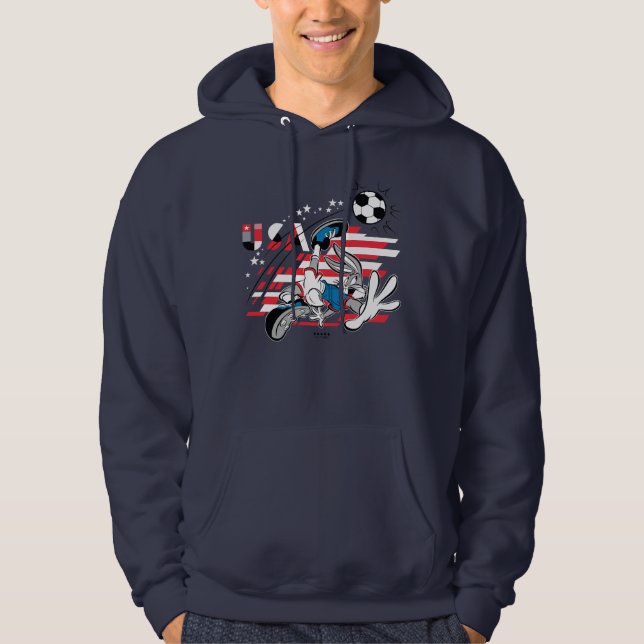 BUGS BUNNY™ Team USA Fußball Grafik Hoodie (Vorderseite)