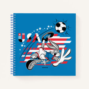 BUGS BUNNY™ Team USA Fußball Grafik Notizbuch