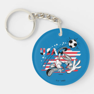 BUGS BUNNY™ Team USA Fußball Grafik Schlüsselanhänger