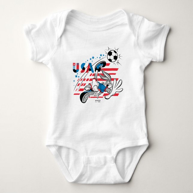 BUGS BUNNY™ Team USA Soccer Graphic Baby Strampler (Vorderseite)