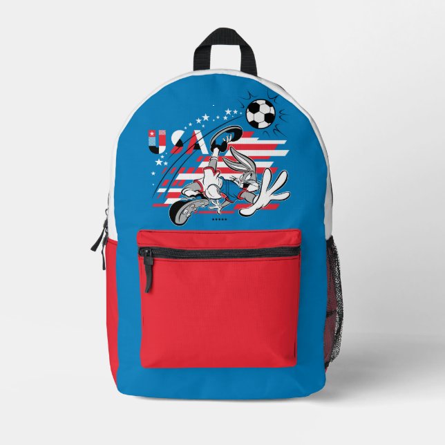 BUGS BUNNY™ Team USA Soccer Graphic Bedruckter Rucksack (Vorderseite)