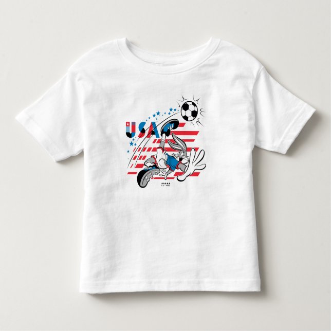 BUGS BUNNY™ Team USA Soccer Graphic Kleinkind T-shirt (Vorderseite)