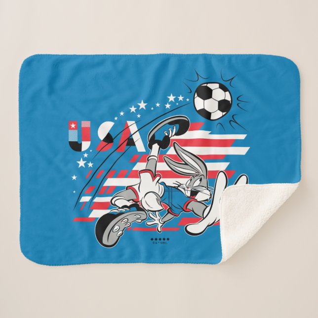 BUGS BUNNY™ Team USA Soccer Graphic Sherpadecke (Vorderseite (Horizontal))