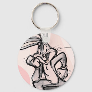 BUGS BUNNY™ Thinker Light Pink Schlüsselanhänger