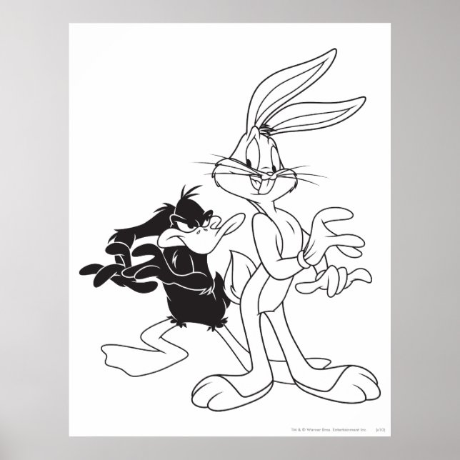 BUGS BUNNY™ und DAFFY DUCK™ Poster (Vorne)