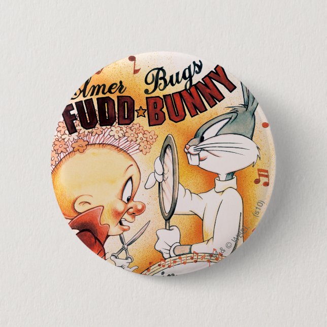 BUGS BUNNY™ und ELMER FUDD™ Musical Button (Vorderseite)