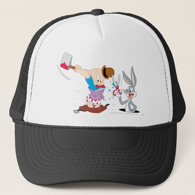 BUGS BUNNY™ UND ELMER FUDD™ TRUCKERKAPPE (Vorderseite)