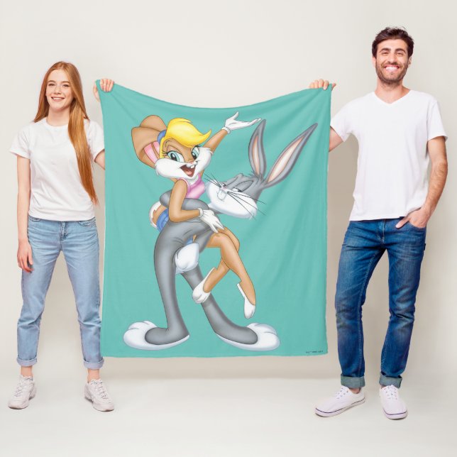 BUGS BUNNY™ und Lola Bunny Fleecedecke (Beispiel)