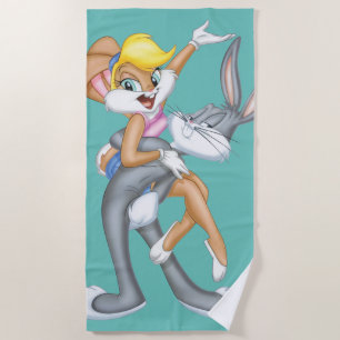 BUGS BUNNY™ und Lola Bunny Strandtuch