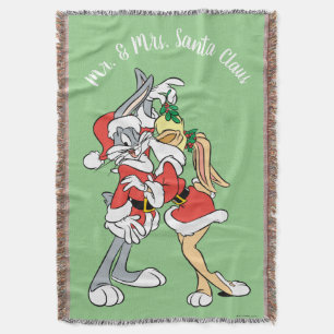 BUGS BUNNY™ und Lola Mistletoe Kiss Decke