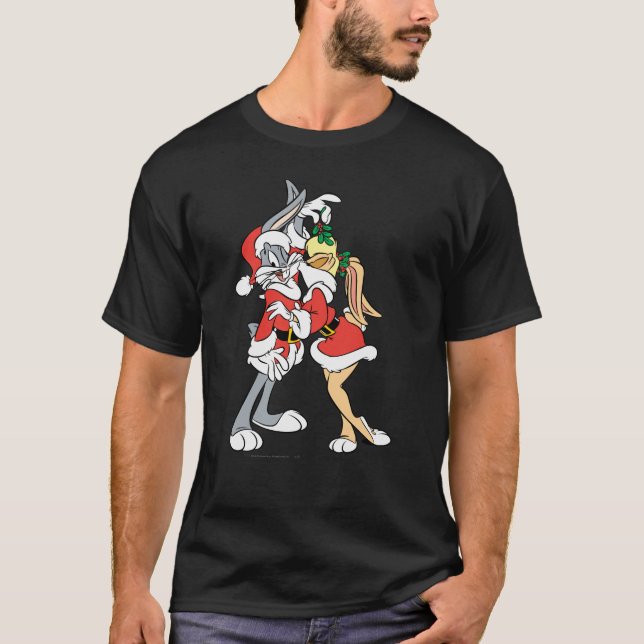 BUGS BUNNY™ und Lola Mistletoe Kiss T-Shirt (Vorderseite)