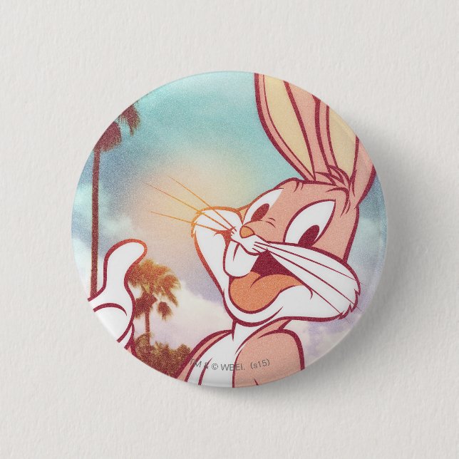 BUGS BUNNY™ Vacation Foto Button (Vorderseite)