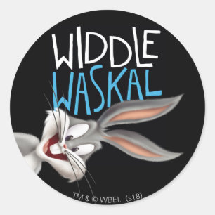 BUGS BUNNY™ - Waskal-Widdle Runder Aufkleber