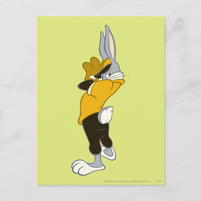 BUGS BUNNY™ Wind up Postkarte (Vorderseite)