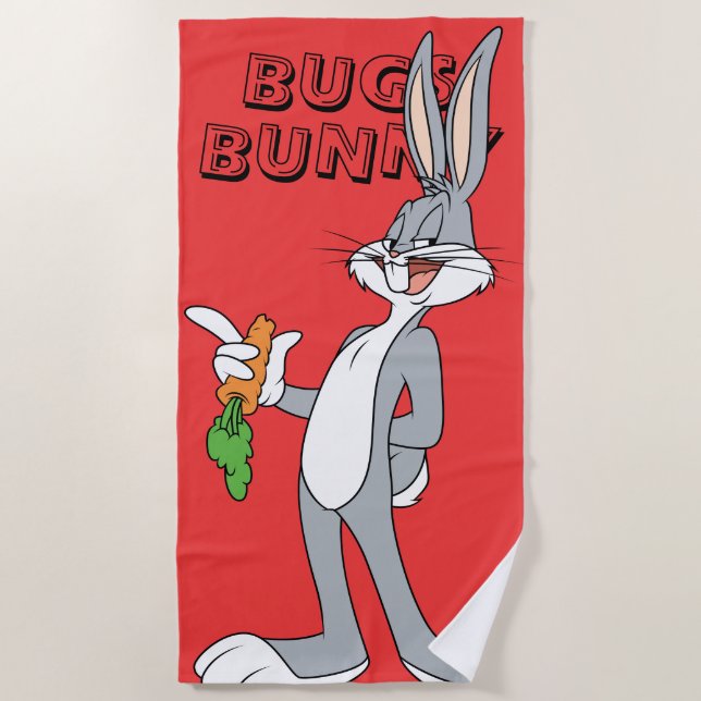 BUGS BUNNY™ With Carrot Strandtuch (Vorderseite)