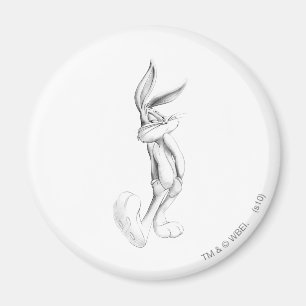 BUGS BUNNY™ Zeichnend 2 Magnet