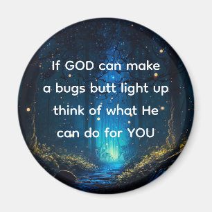 Bugs Hintern Light Up Firefly Blitze Bug Funny Magnet