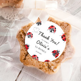 Bugs & Insekten Vintag Geburtstagsparty Runder Aufkleber