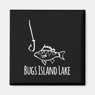 Bugs Island Lake Virginia Fischen Fischhaken Cute  Magnet