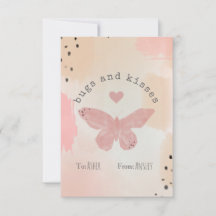 Bugs & Kisses Kids Butterfly School Valentine