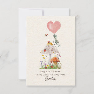 Bugs & Kisses Ladybug Klasse Valentine Karte