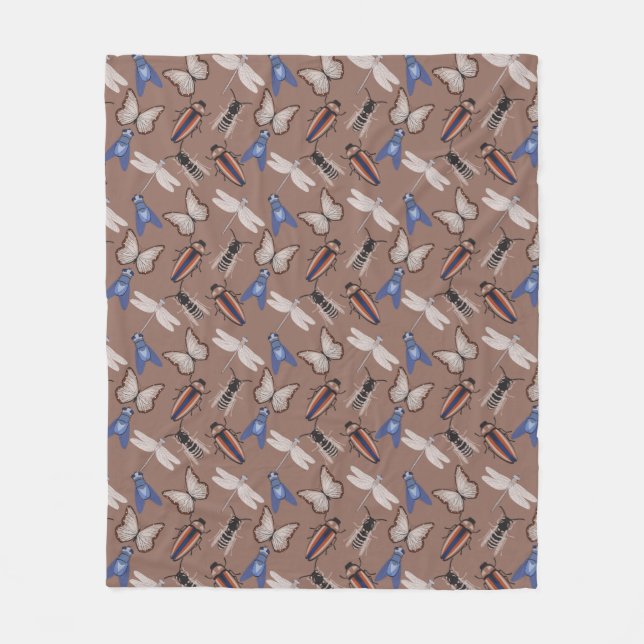 Bugs Pattern Fleecedecke (Vorderseite)
