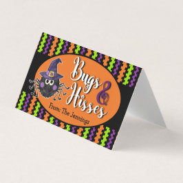 Bugs und Hisses Halloween Leckerei Beutel Topper Visitenkarten
