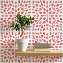 Bugs und Käfer Muster rot auf blau