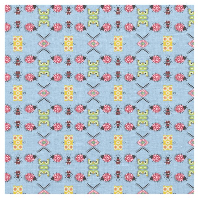 Bugs und Schmetterlinge Stoff (Nahaufnahme)