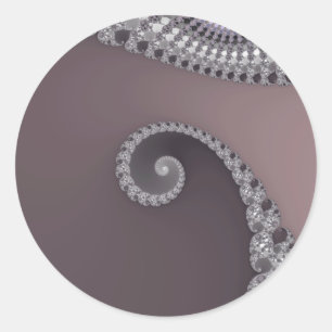 Bugtail - Fraktal-Aufkleber Runder Aufkleber