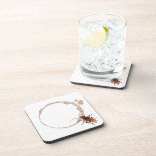 Bugzeez_Icky klebriger Roaches_coffee Ringfleck Getränkeuntersetzer