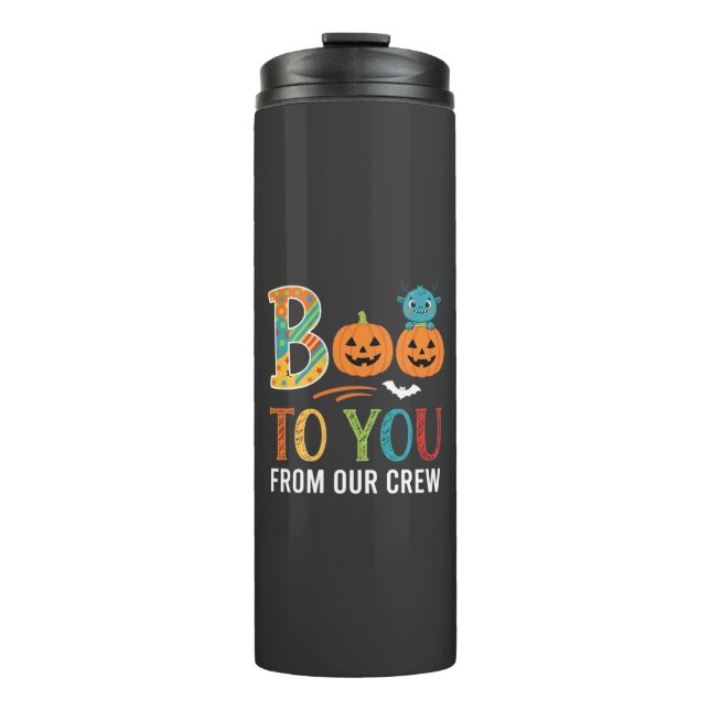 Buh dir Halloween-Crew-Design_1 Thermosbecher (Vorderseite)