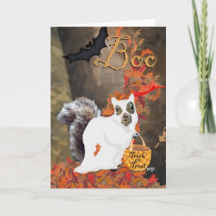 Buh! Eichhörnchen Halloween-Karte Karte