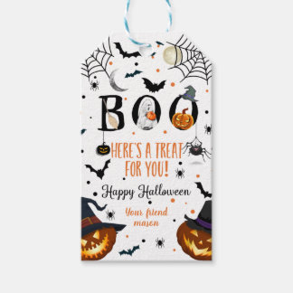 Buh! Frohes Halloween Geschenkanhänger