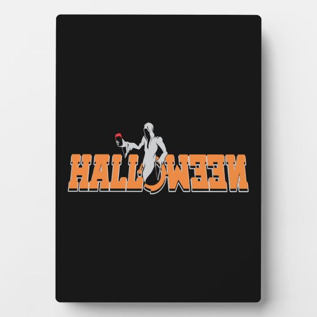 Buh Halloween Fotoplatte (Vorderseite)
