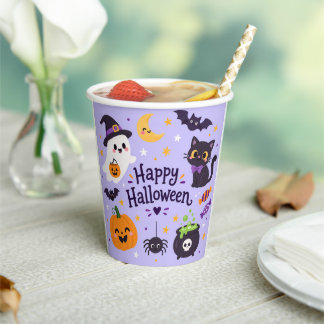 Buh Halloween Pappbecher