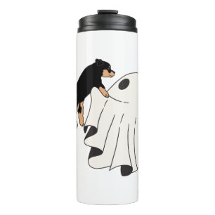 Buh-Hund Halloween-Hund Gruselig Thermosbecher