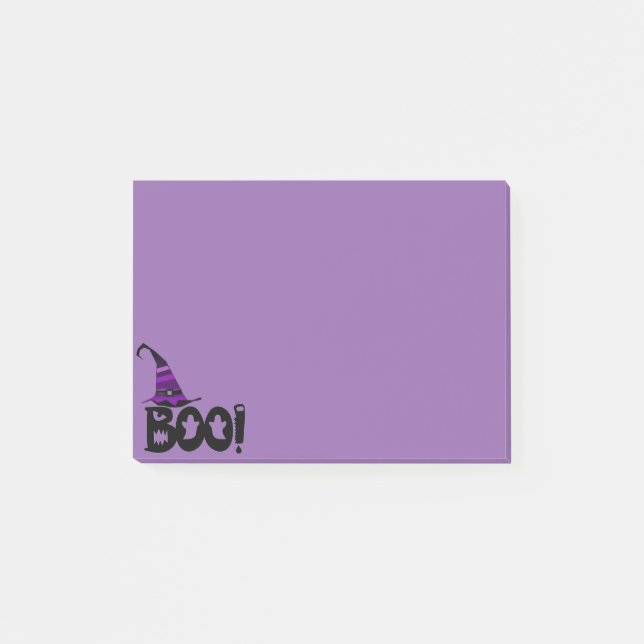 Buh! mit Hut Post-it Klebezettel (Vorderseite)