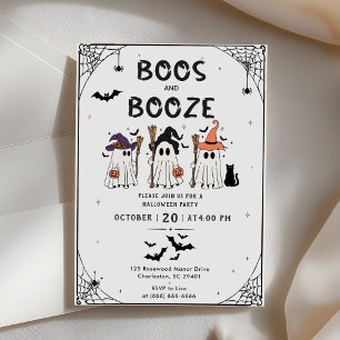 Buh-Rufe und Schnaps Halloween-Party Einladung