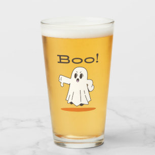 Buh! Süßer Geist Lustiges Halloween-Pint-Glas Glas