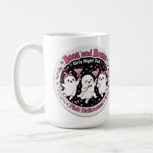 Buh und Alkohol Rosa Geister Mädchen Nacht  Kaffeetasse