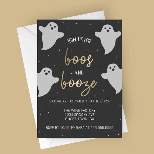Buh und Schnaps Halloween-Party-Einladung Einladung