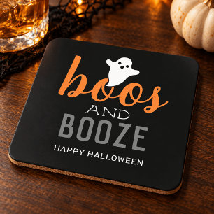 Buh und Schnaps Halloween-Party Getränkeuntersetzer