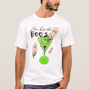 Buh und Schnaps Halloween-Party Vintage-Geist trin T-Shirt