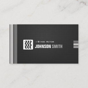 Bühne Akteur - Städtisches Schwarz-weiß Visitenkarte