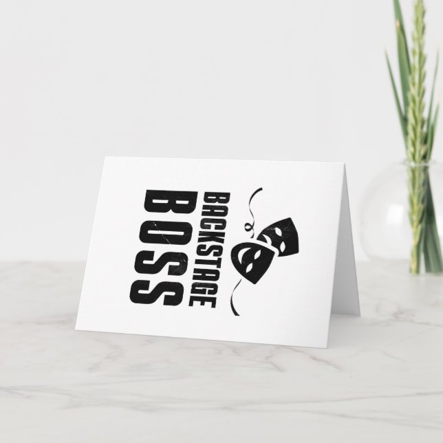 Bühne Backstage Boss Crew Bühne Karte (Vorderseite)