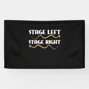 Bühne des Akteurs Verlassen Bühne Recht Banner