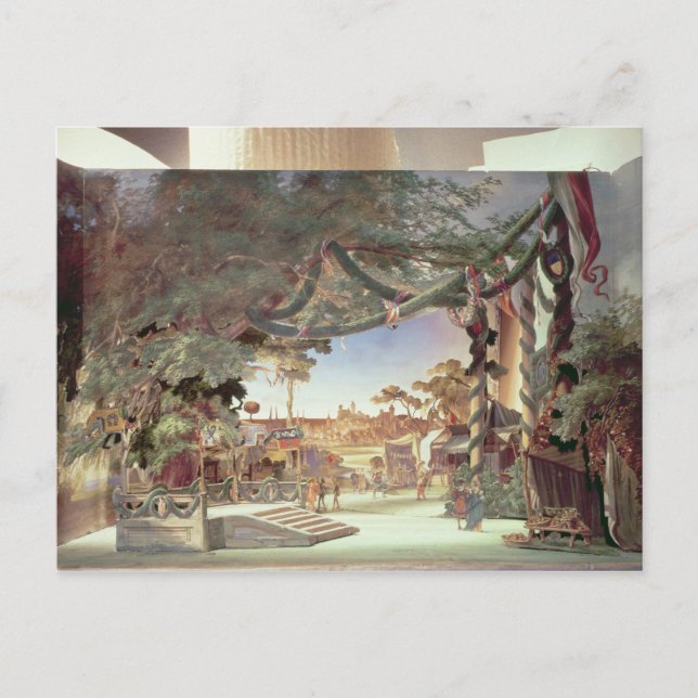 Bühne des Opernmodells "Die Meistersinger" Postkarte (Vorderseite)