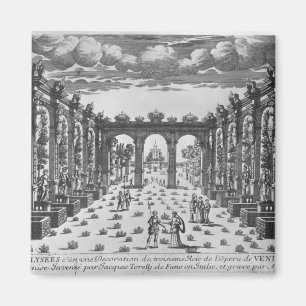 Bühne durch Giacomo Torelli für 'Venere Gelosa Magnet