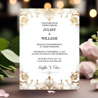 Bühne Formal Simple Classic Elegant Blank Wedding